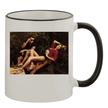 Irina Shayk 11oz Colored Rim & Handle Mug