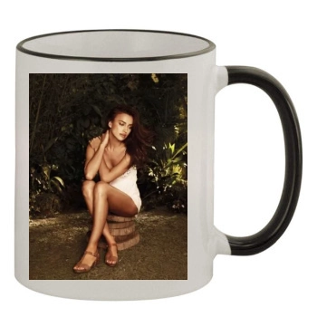 Irina Shayk 11oz Colored Rim & Handle Mug