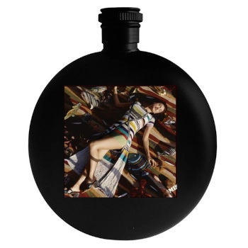 Irina Shayk Round Flask