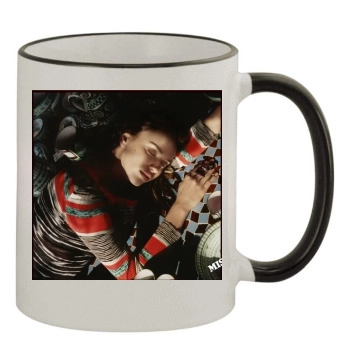 Irina Shayk 11oz Colored Rim & Handle Mug