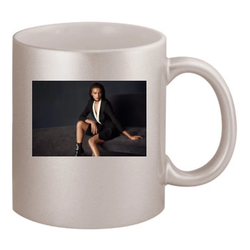 Irina Shayk 11oz Metallic Silver Mug