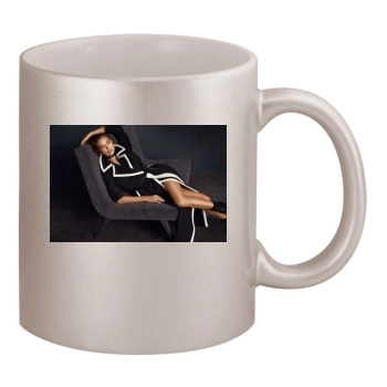 Irina Shayk 11oz Metallic Silver Mug