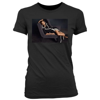 Irina Shayk Women's Junior Cut Crewneck T-Shirt