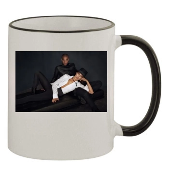 Irina Shayk 11oz Colored Rim & Handle Mug