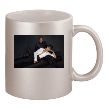 Irina Shayk 11oz Metallic Silver Mug