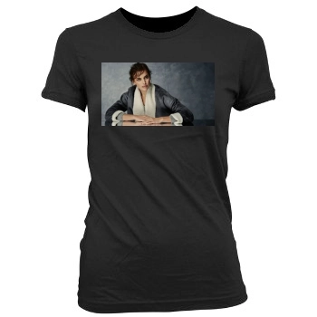 Irina Shayk Women's Junior Cut Crewneck T-Shirt