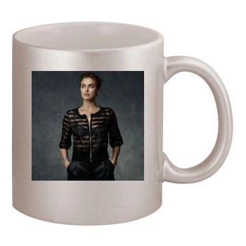 Irina Shayk 11oz Metallic Silver Mug