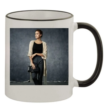 Irina Shayk 11oz Colored Rim & Handle Mug