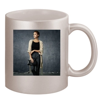 Irina Shayk 11oz Metallic Silver Mug