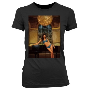 Irina Shayk Women's Junior Cut Crewneck T-Shirt