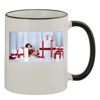 Irina Shayk 11oz Colored Rim & Handle Mug