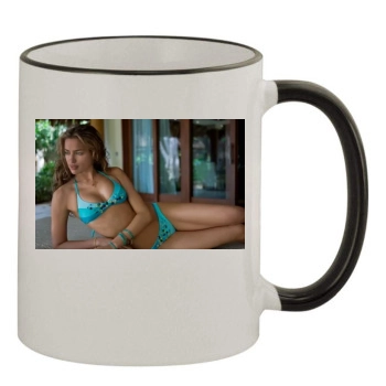 Irina Shayk 11oz Colored Rim & Handle Mug