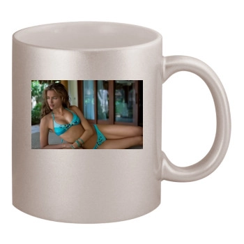 Irina Shayk 11oz Metallic Silver Mug