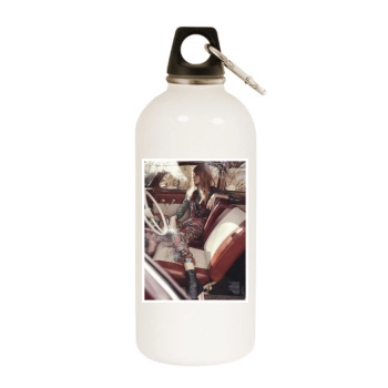 Julia Stegner White Water Bottle With Carabiner