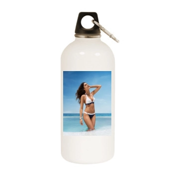 Juliana Martins White Water Bottle With Carabiner