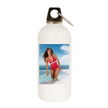 Juliana Martins White Water Bottle With Carabiner