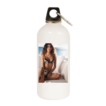 Juliana Martins White Water Bottle With Carabiner