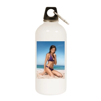 Juliana Martins White Water Bottle With Carabiner