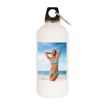 Juliana Martins White Water Bottle With Carabiner