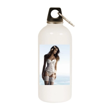 Juliana Martins White Water Bottle With Carabiner