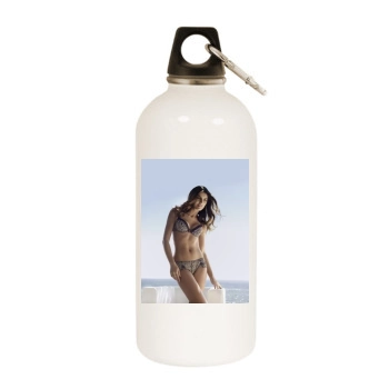 Juliana Martins White Water Bottle With Carabiner