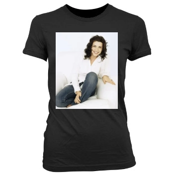 Julianna Margulies Women's Junior Cut Crewneck T-Shirt