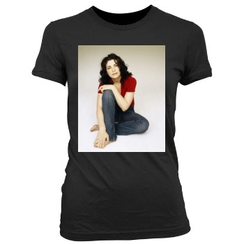 Julianna Margulies Women's Junior Cut Crewneck T-Shirt