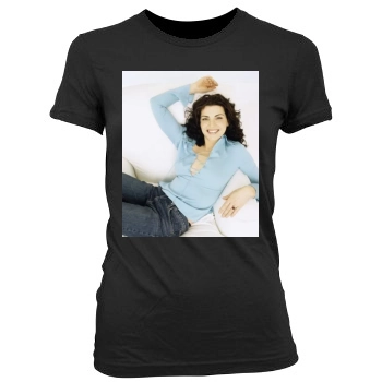 Julianna Margulies Women's Junior Cut Crewneck T-Shirt