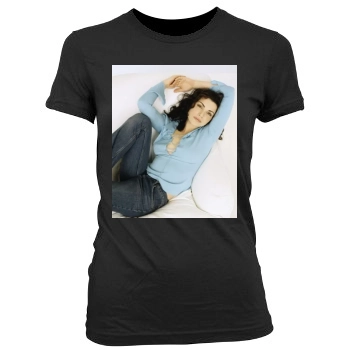 Julianna Margulies Women's Junior Cut Crewneck T-Shirt