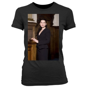 Julianna Margulies Women's Junior Cut Crewneck T-Shirt