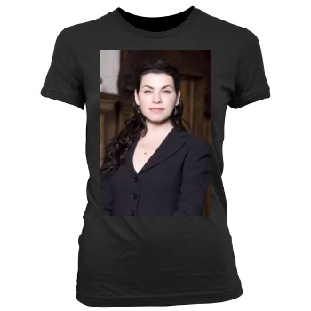 Julianna Margulies Women's Junior Cut Crewneck T-Shirt