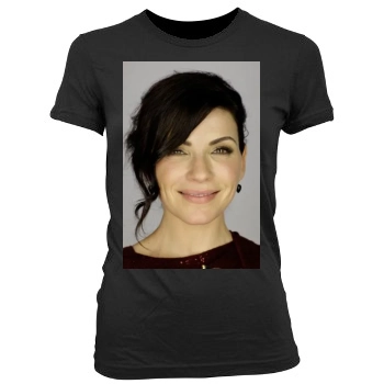 Julianna Margulies Women's Junior Cut Crewneck T-Shirt