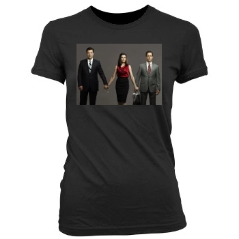 Julianna Margulies Women's Junior Cut Crewneck T-Shirt