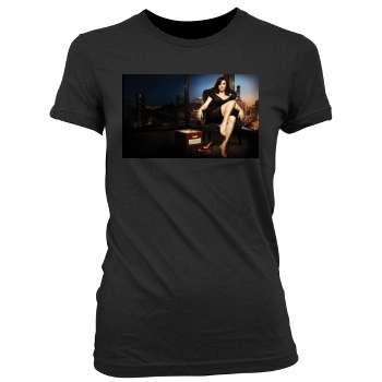 Julianna Margulies Women's Junior Cut Crewneck T-Shirt