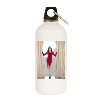 Julianna Margulies White Water Bottle With Carabiner