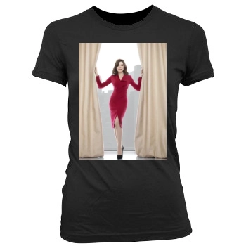 Julianna Margulies Women's Junior Cut Crewneck T-Shirt