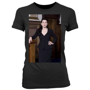 Julianna Margulies Women's Junior Cut Crewneck T-Shirt