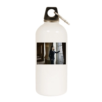 Julianna Margulies White Water Bottle With Carabiner