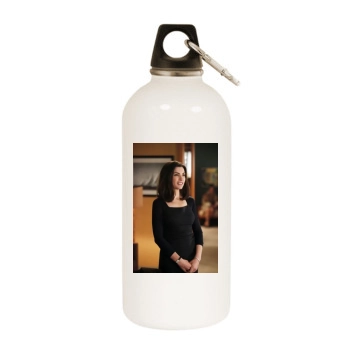 Julianna Margulies White Water Bottle With Carabiner