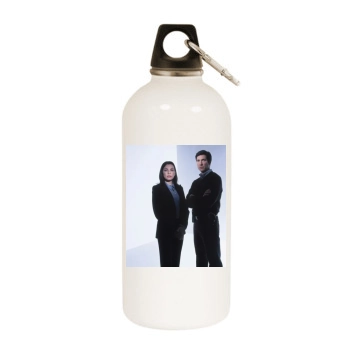 Julianna Margulies White Water Bottle With Carabiner