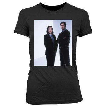 Julianna Margulies Women's Junior Cut Crewneck T-Shirt