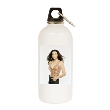 Julianna Margulies White Water Bottle With Carabiner