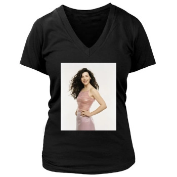 Julianna Margulies Women's Deep V-Neck TShirt