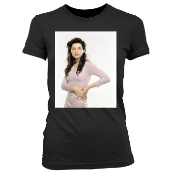 Julianna Margulies Women's Junior Cut Crewneck T-Shirt