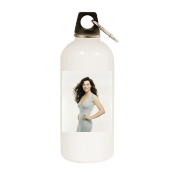 Julianna Margulies White Water Bottle With Carabiner