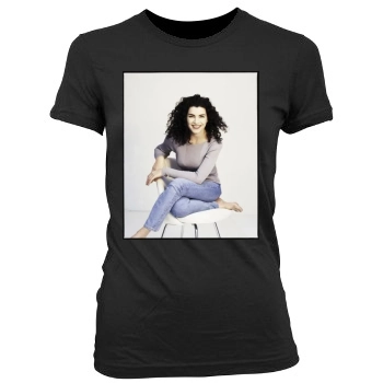 Julianna Margulies Women's Junior Cut Crewneck T-Shirt