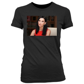 Julianna Margulies Women's Junior Cut Crewneck T-Shirt