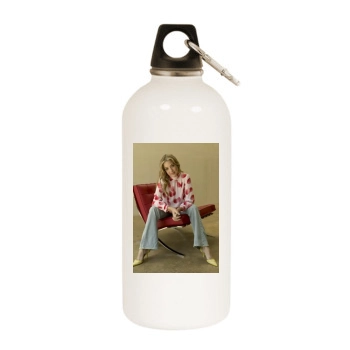 Julie Gonzalo White Water Bottle With Carabiner