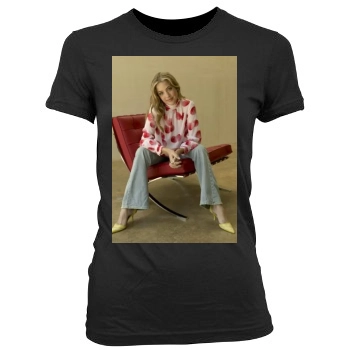 Julie Gonzalo Women's Junior Cut Crewneck T-Shirt