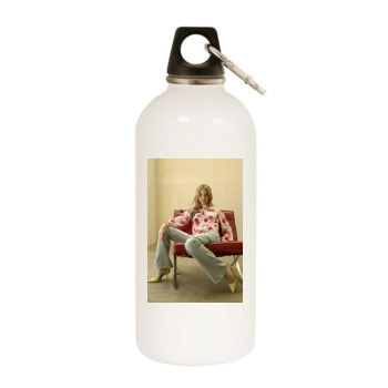 Julie Gonzalo White Water Bottle With Carabiner